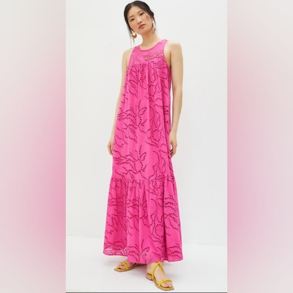 Anthropologie Dresses & Skirts - Anthropologie Maeve Belrose Eyelet Maxi, VGUC, Size XS